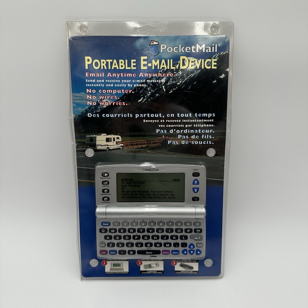 Vintage PocketMail Portable E-Mail Device Composer New Sealed Retro 2003 RARE
